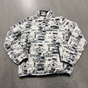 Kavu Men's Gray Geometric Fleece Pullover Sweater Jacket US Men's Size Small